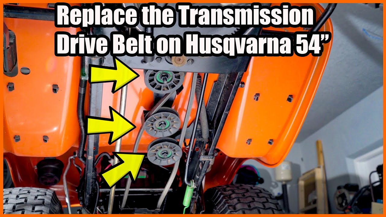 How to Replace Transmission Drive Belt On Husqvarna 54