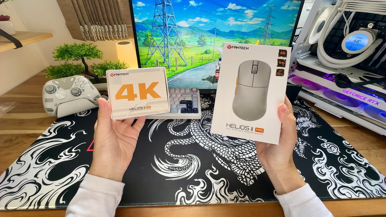 Testando o Mouse Helios II PRO 4K melhor que a Fantech já lançou