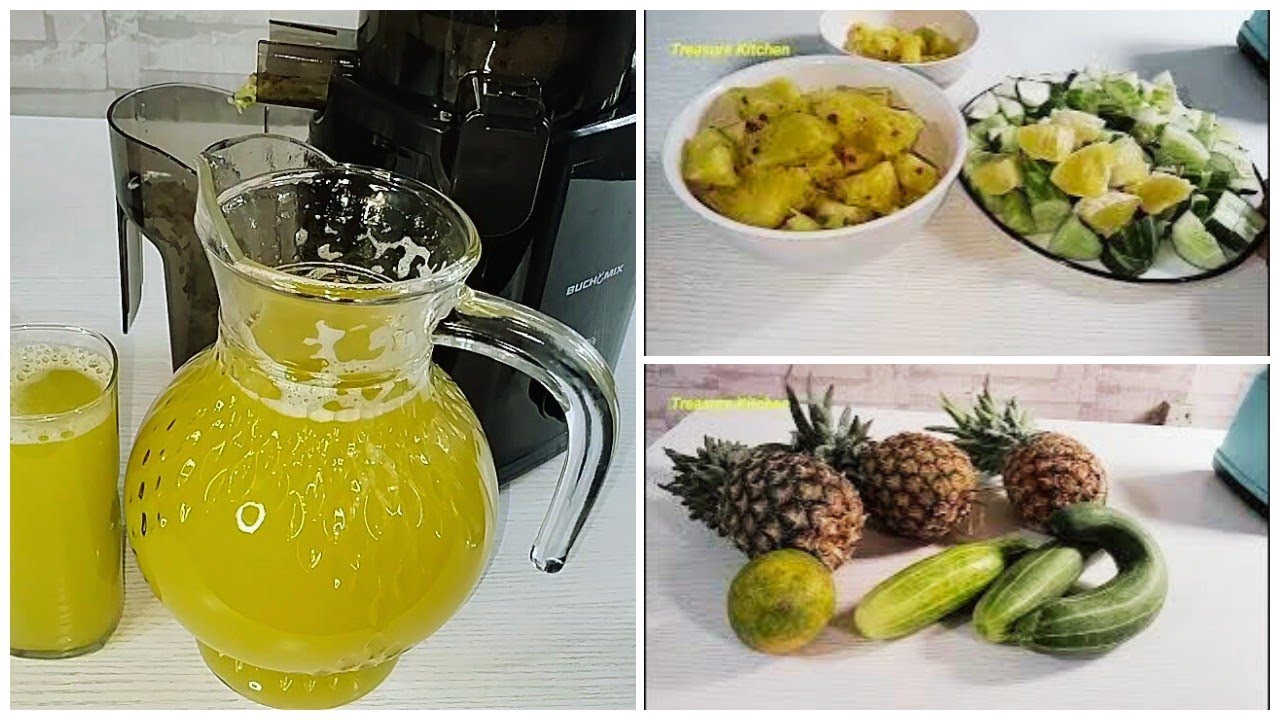 How To Make Pineapple Cucumber Juice For Detox And Weight Loss 