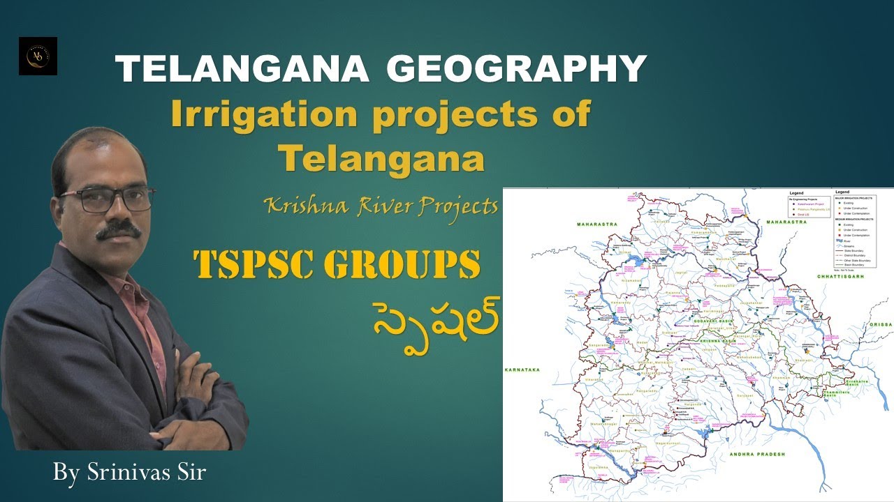 Telangana Geography; Irrigation Projects (Krishna River); #mastersonline  #tspsc #appsc #geography