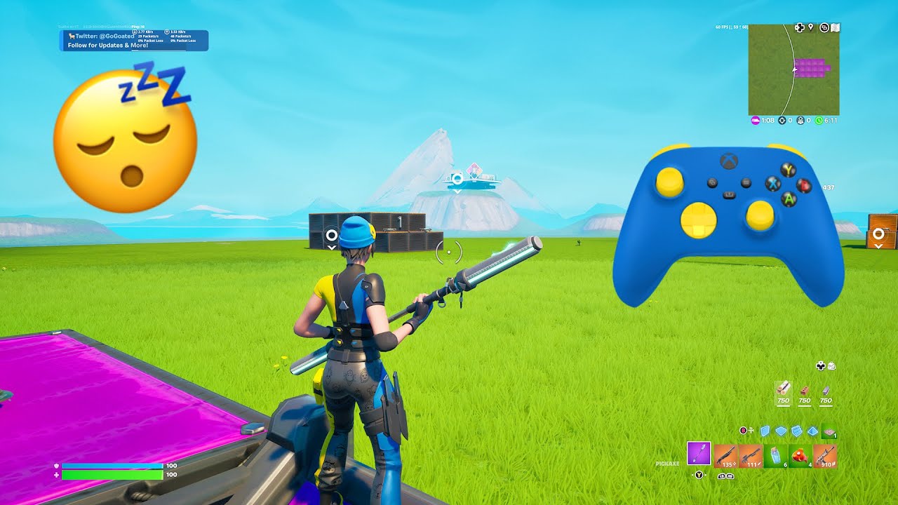 😴ASMR Controller Fortnite Satisfying💤 Chill Go Goated Zone Wars Gameplay (4K)