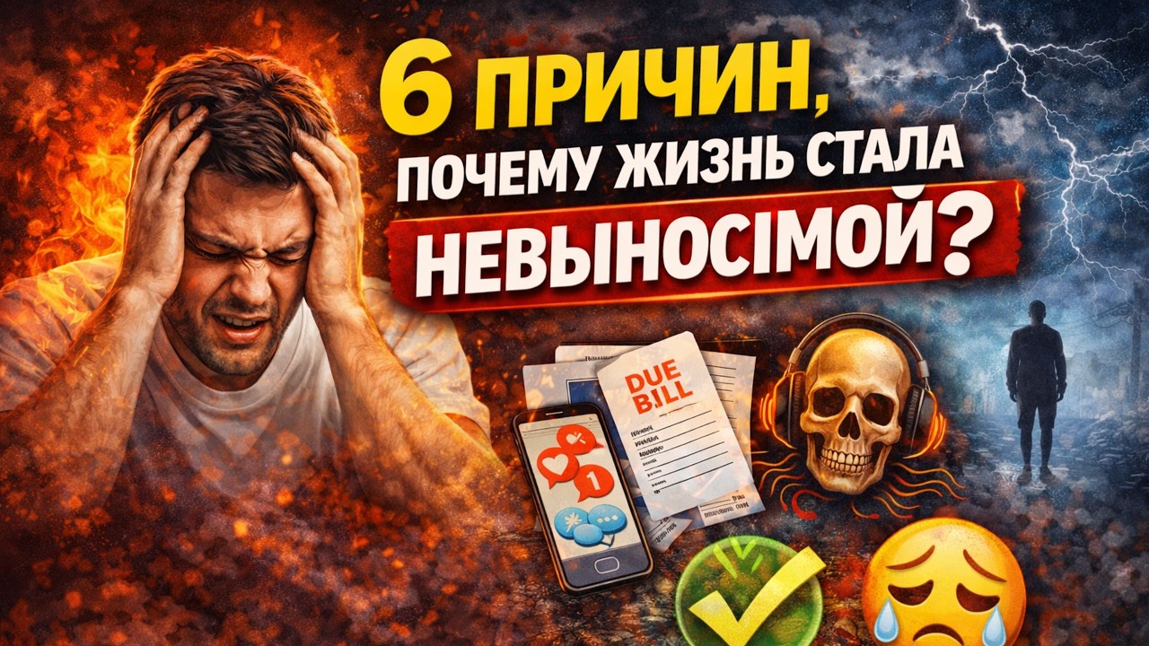 6 причин, почему жизнь стала невыносимой?