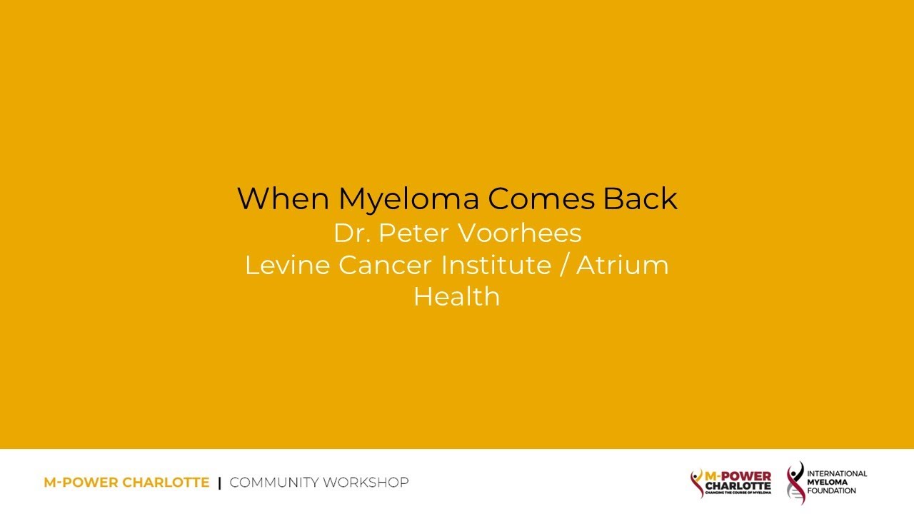 When Myeloma Comes Back