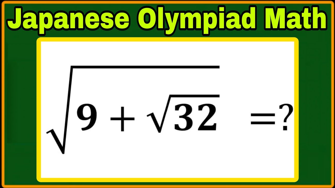 Japanese| Students Failed In Solving This Nested Square Root Algebra Problem| Can you solve this? 