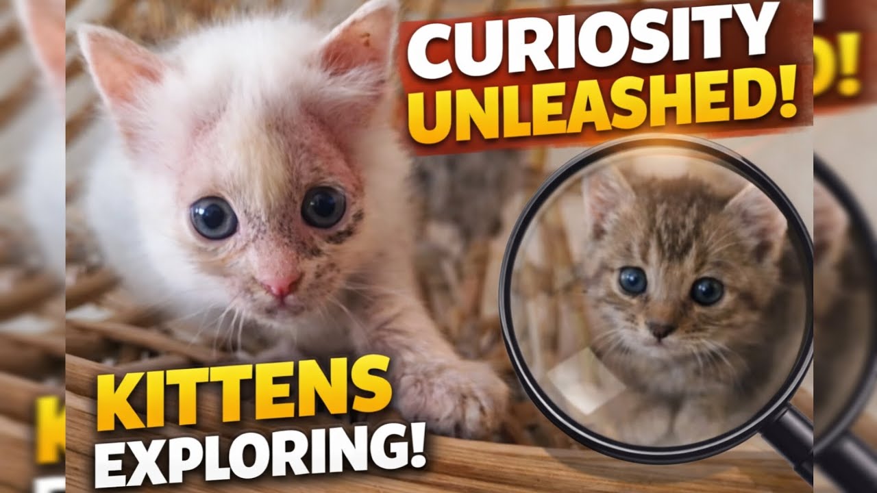 Kittens Exploring Their World for 2 Minutes | Natural Sounds, No Music | 35 Days Old