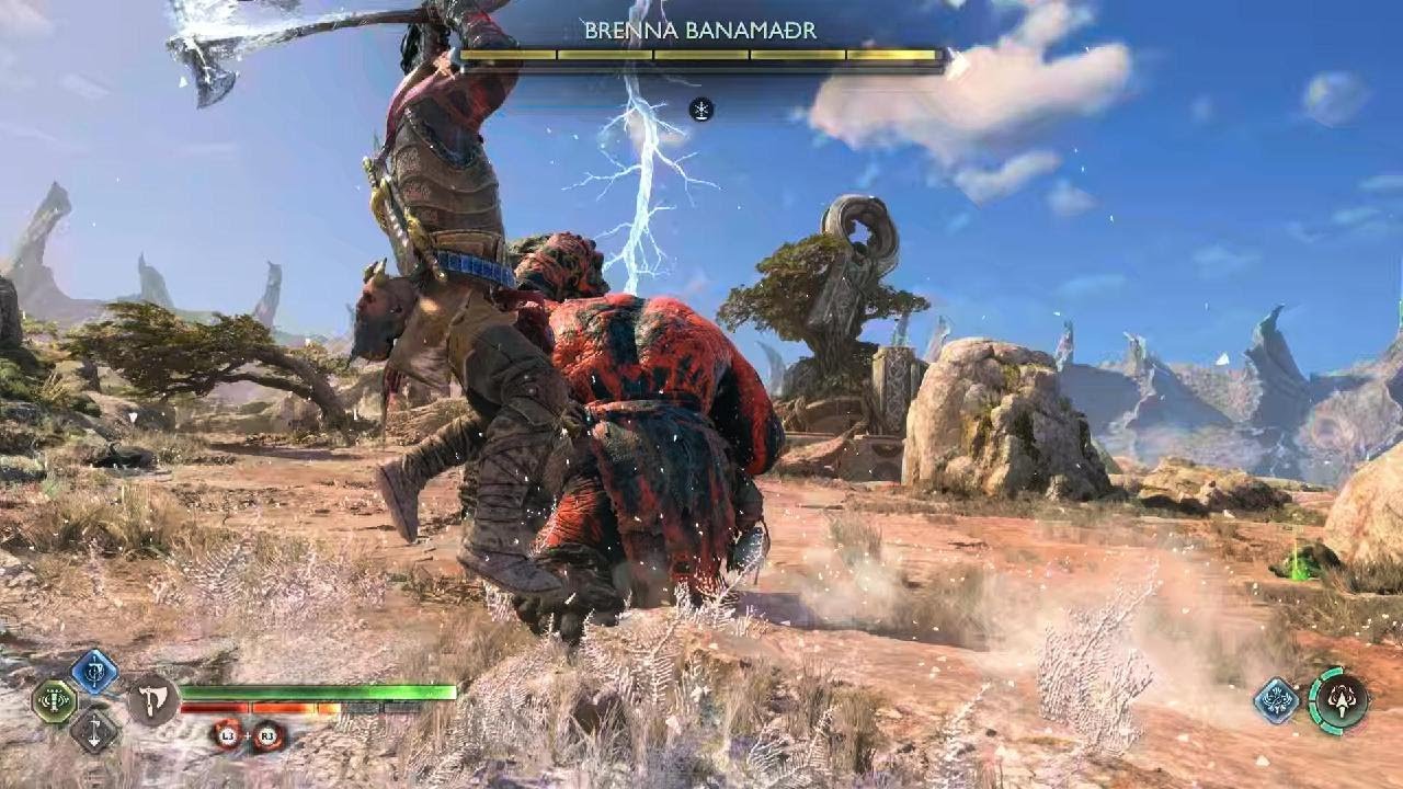 Kratos taps ogre on the shoulder with an ax 😂 -  God of War Ragnarok - Give Me God of War Mode 😭😭