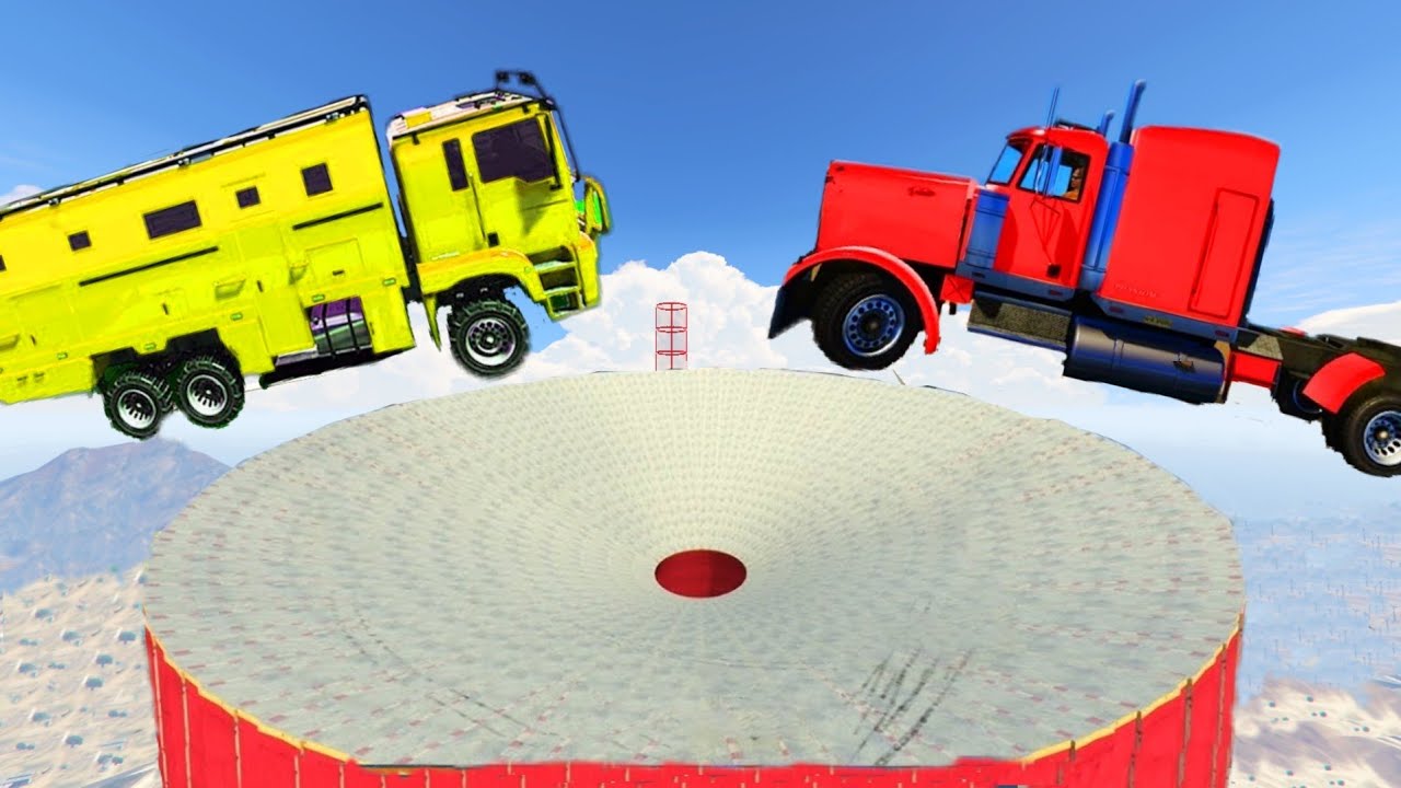 Truck vs Truck Sumo 444.444% People Break Their Laptop After This Race in GTA 5!