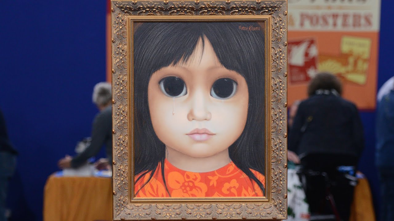 Margaret Keane Painting, ca. 1965