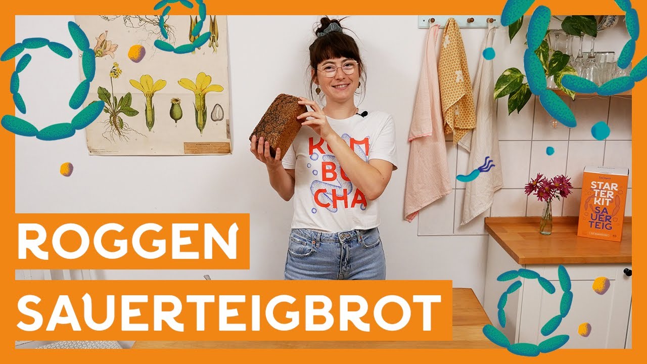 Frisches Roggen Sauerteigbrot I Kastenbrot Rezept I Lebendig, lecker I Fairment