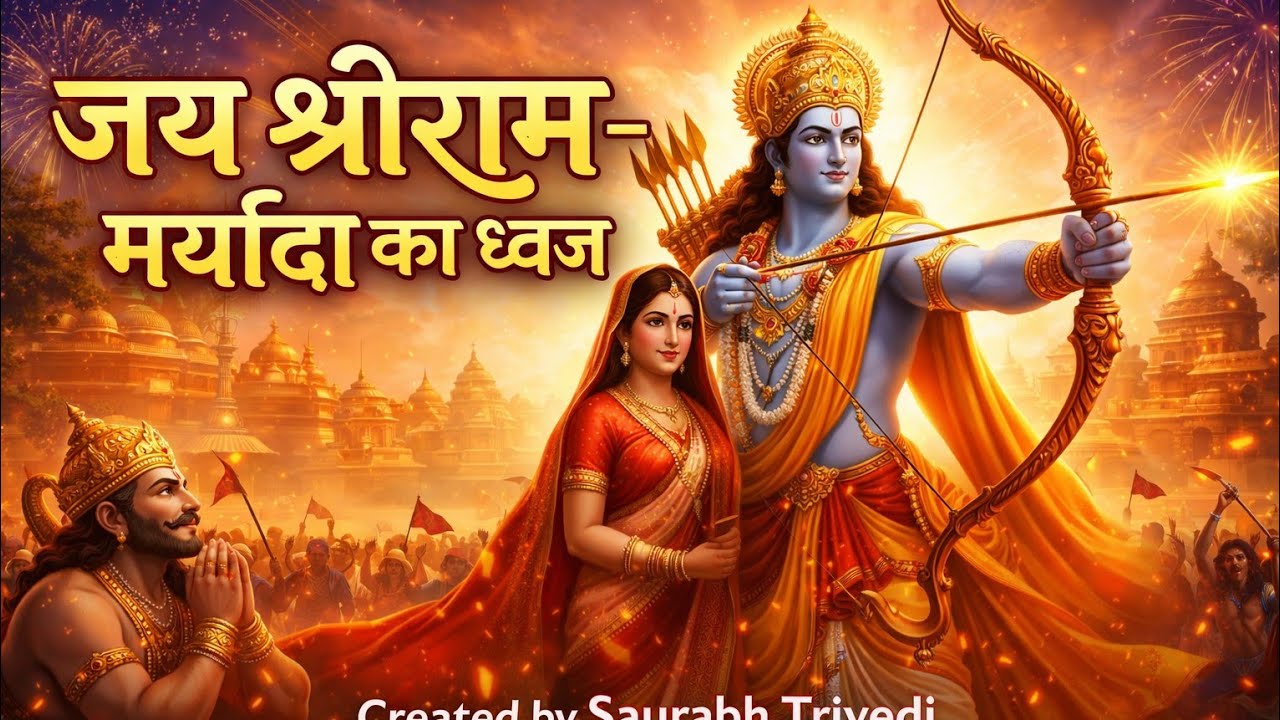 जय श्रीराम 🚩 | मर्यादा का ध्वज | सम्पूर्ण राम कथा भजन | Ram Bhajan | Siya Ram Jai Ram