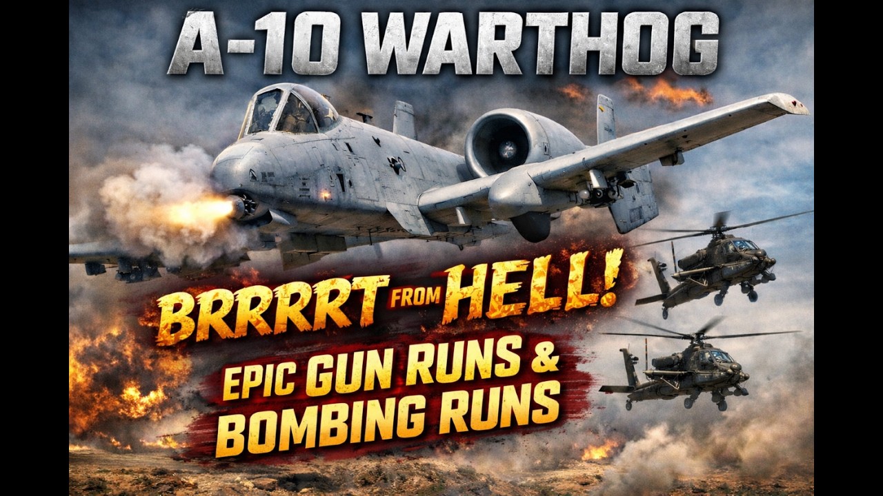 USAF A-10 Thunderbolt II Combat Demo | Explosive Passes & Simulated Bombing Run