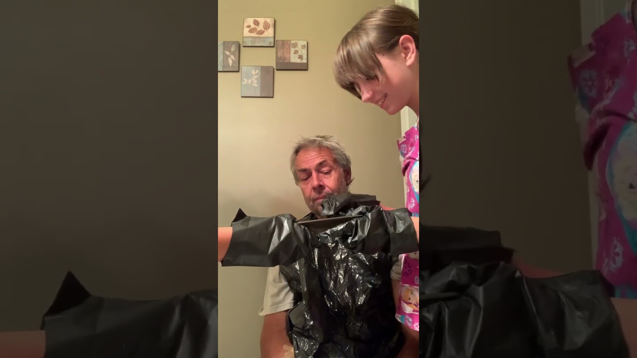 Dying my Dads Hair Green (part 1)
