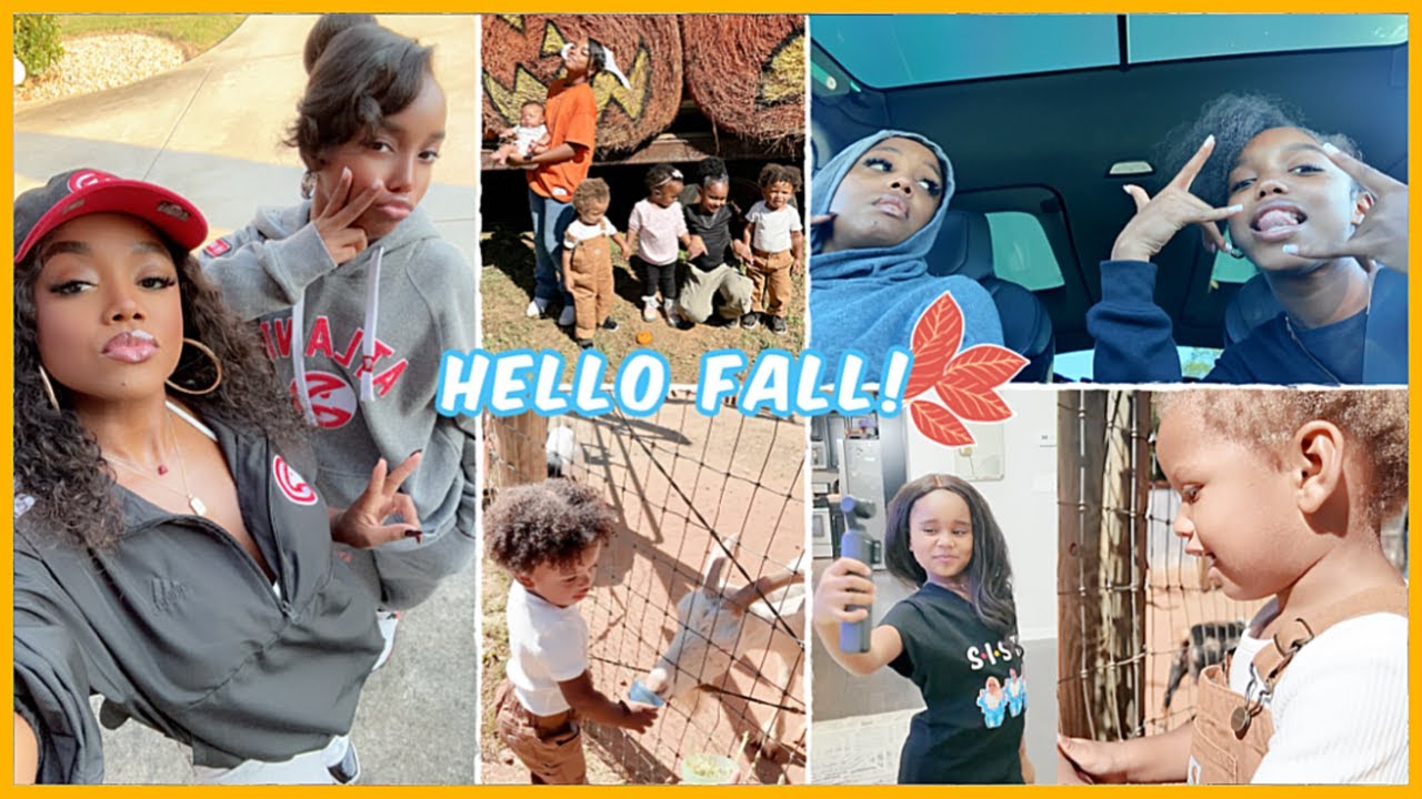 SINGLE MOM VLOG: STRESSFUL PUMPKIN PATCH DAY, GAME NIGHT WITH ALL THE KIDS & MORE | Ellarie