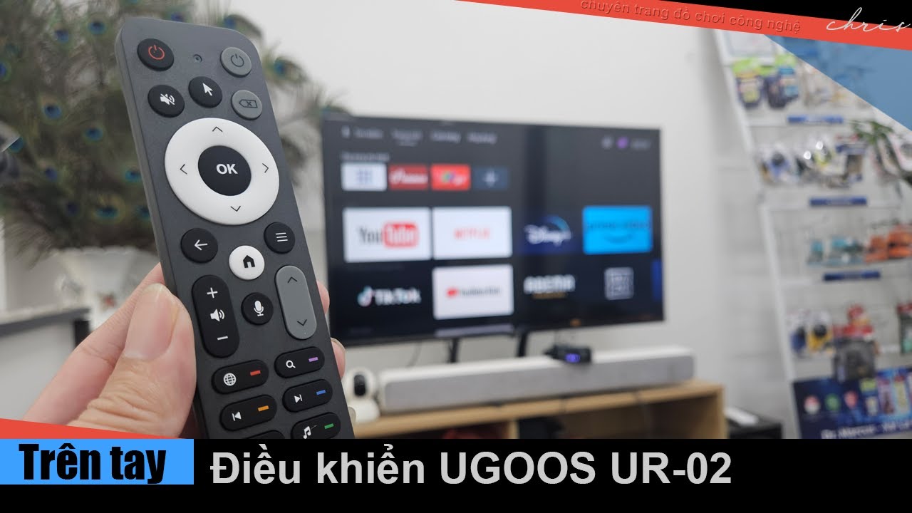 Trên tay điều khiển chuột bay Bluetooth Ugoos UR-02 10 phím học lệnh