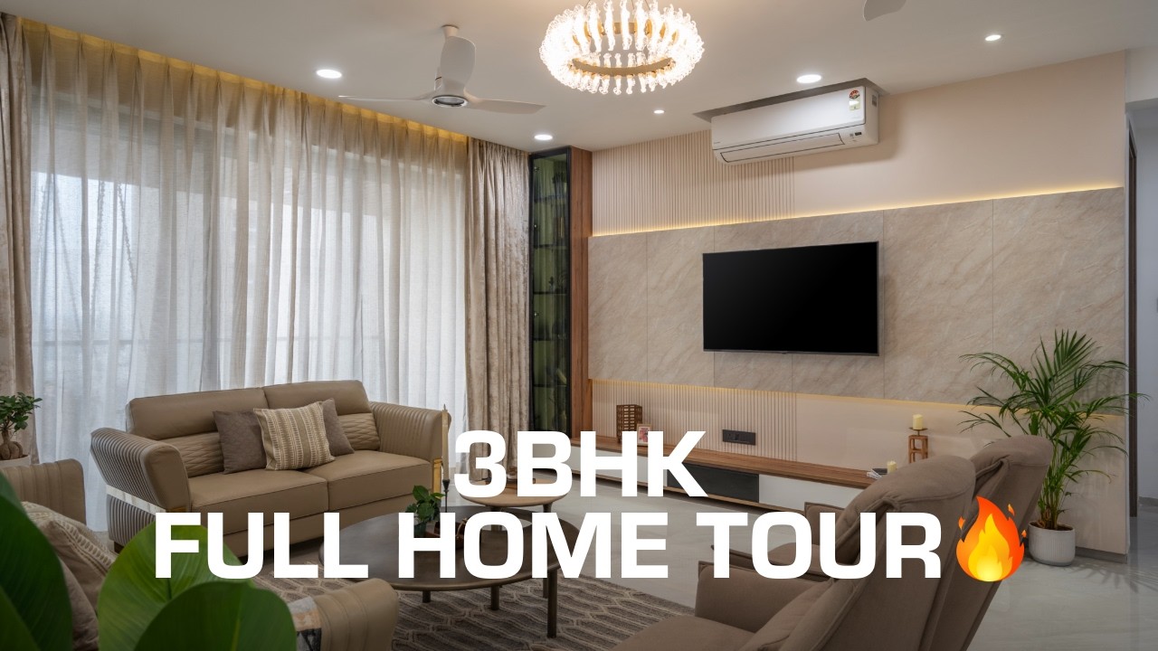 Inside a Beautiful 3 BHK Home With Sage Green Kitchen & Warm Wood Interiors | Full Home Tour 2026