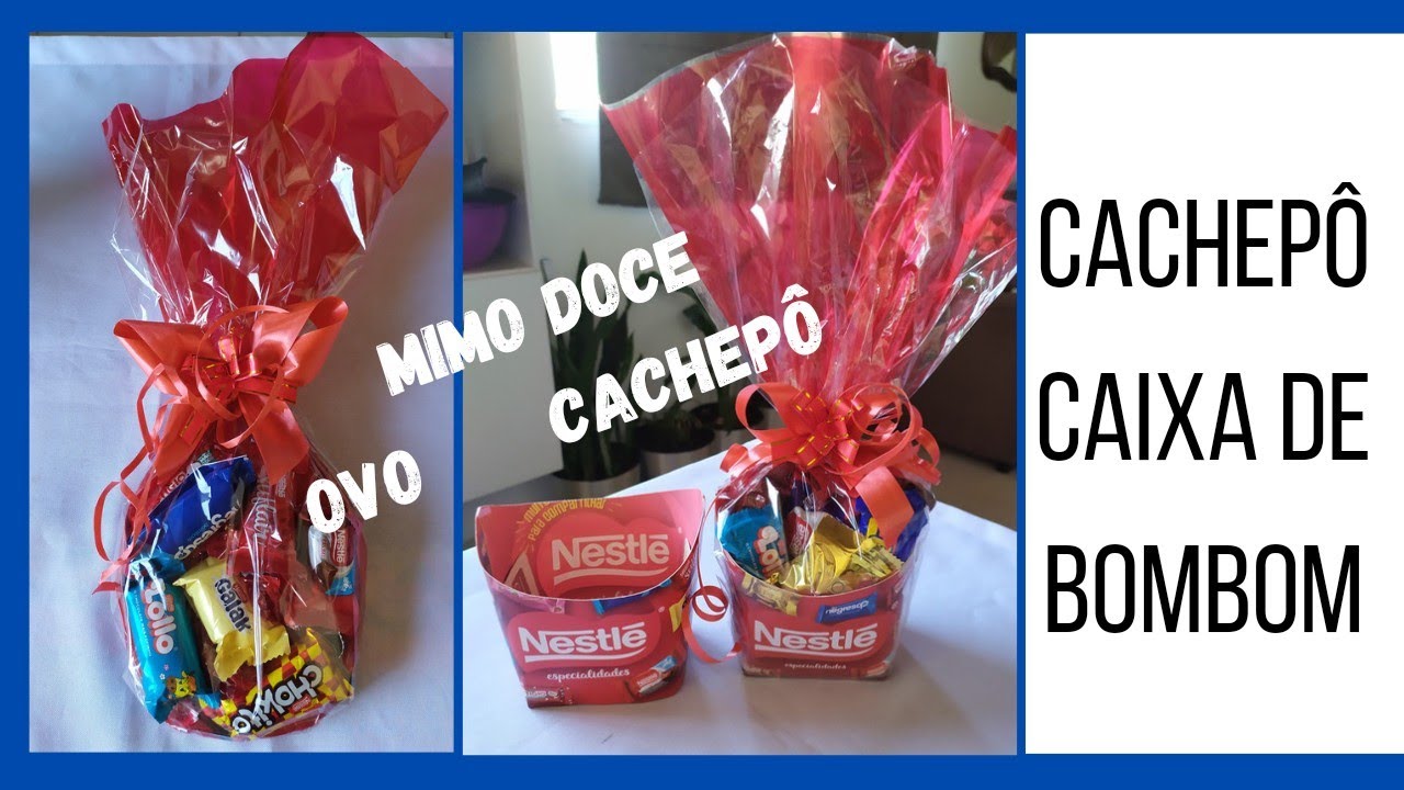 Ideia para pascoa  Cachepô🍬 de caixa de Bombom Nestle #bombom#nestle#ovopascoa