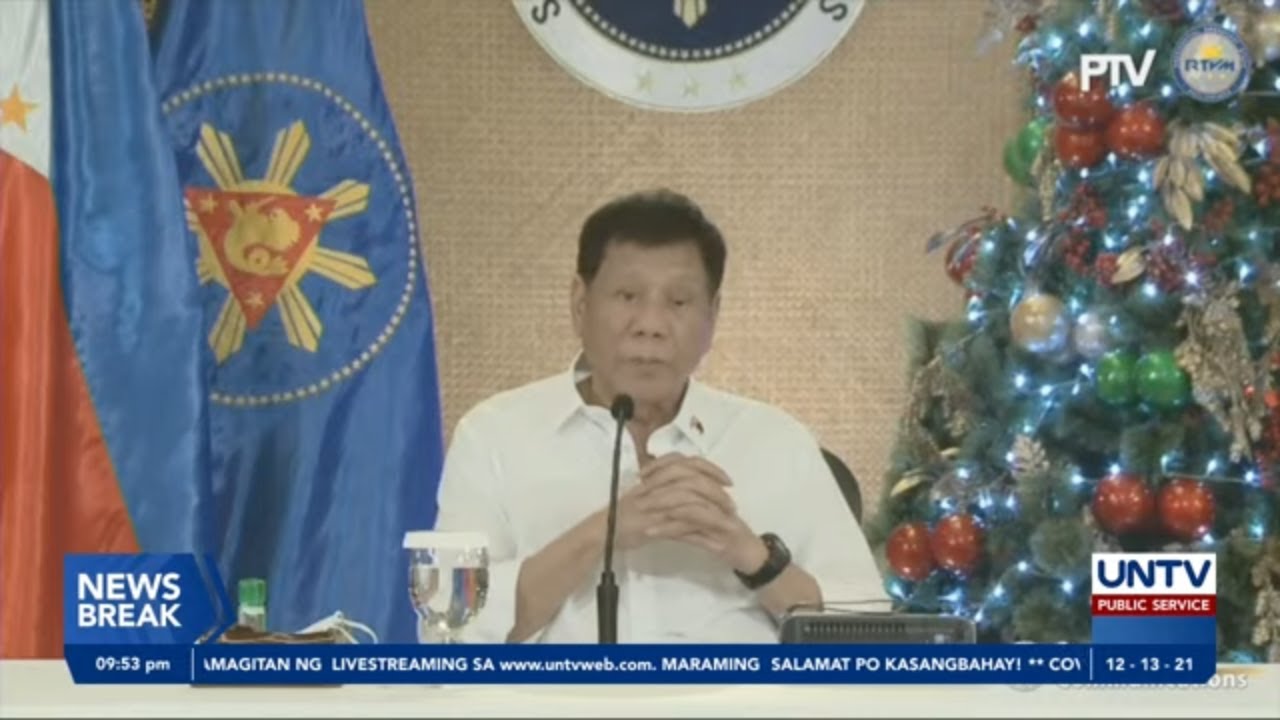 President Rodrigo Duterte Addresses the Nation | December 13, 2021