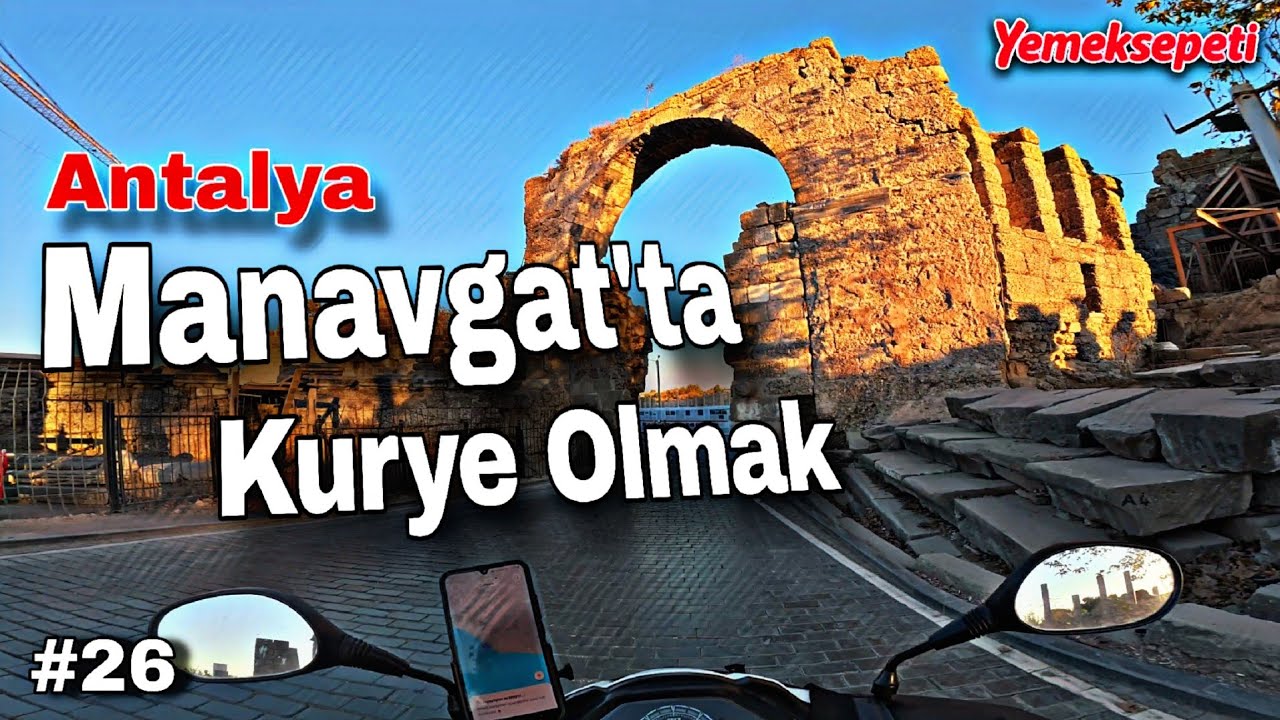 Manavgat'ta İlk Günüm( Side Antik Kent) Peket durumu Nasıl? Kurye Günlüğü #26 #yemeksepeti #manavgat