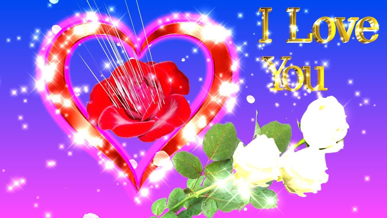 I Love You 💕 Animated Video - Motion Background Love