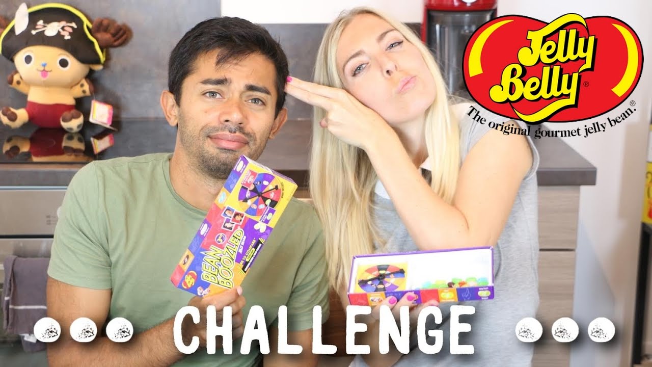 JELLY BELLY CHALLENGE FRANCAIS EN COUPLE VERSION HARDCORE TOUS LES BONBONS EN MEME TEMPS
