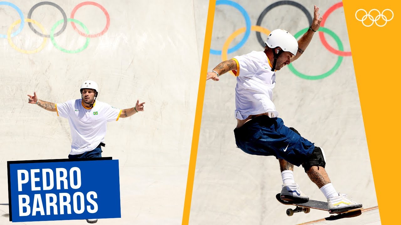 Pedro Barros rocks the Men`s park in Tokyo 2020! 🛹
