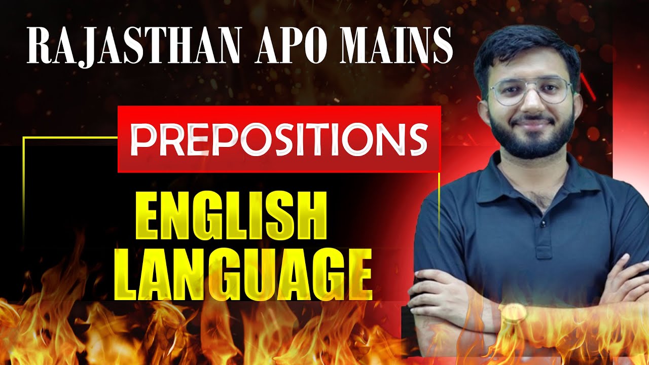 English for Rajasthan APO Mains 2025 | | By Chetan Rajpurohit Sir