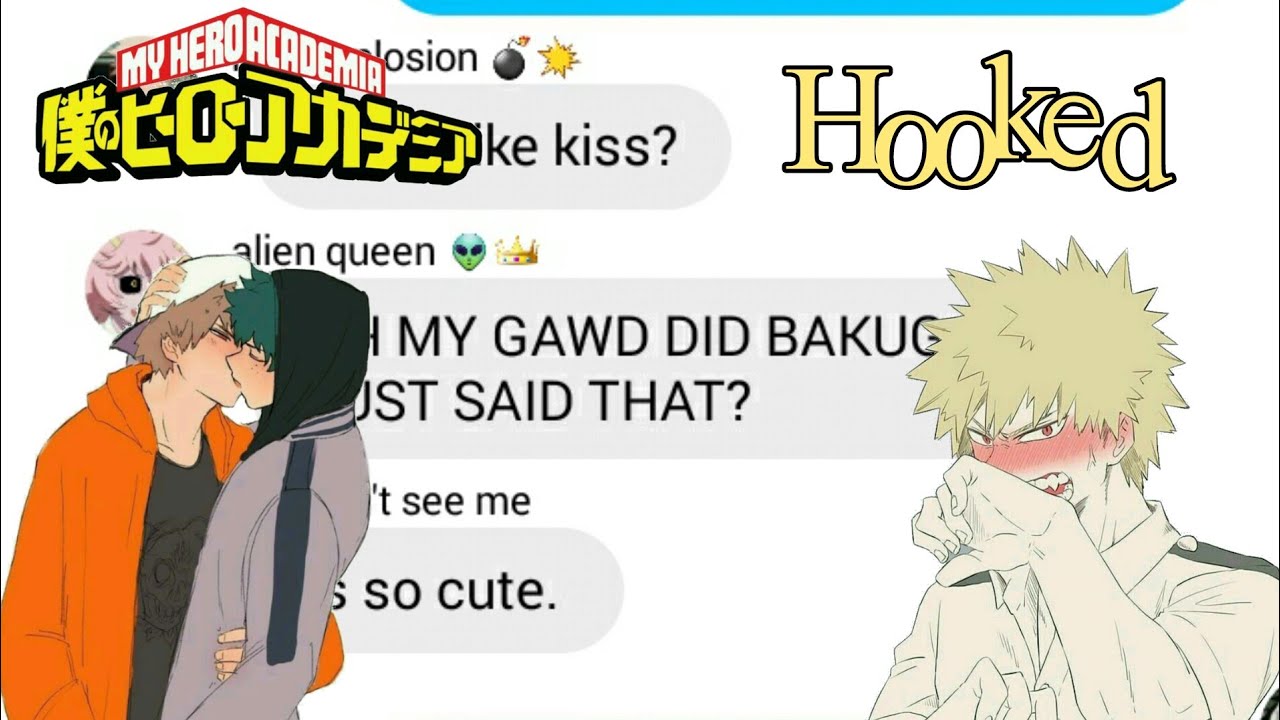 BNHA/MHA Text Lyrics Prank || Hooked || Bakudeku/Katsudeku || Bakugou is flustered?!?