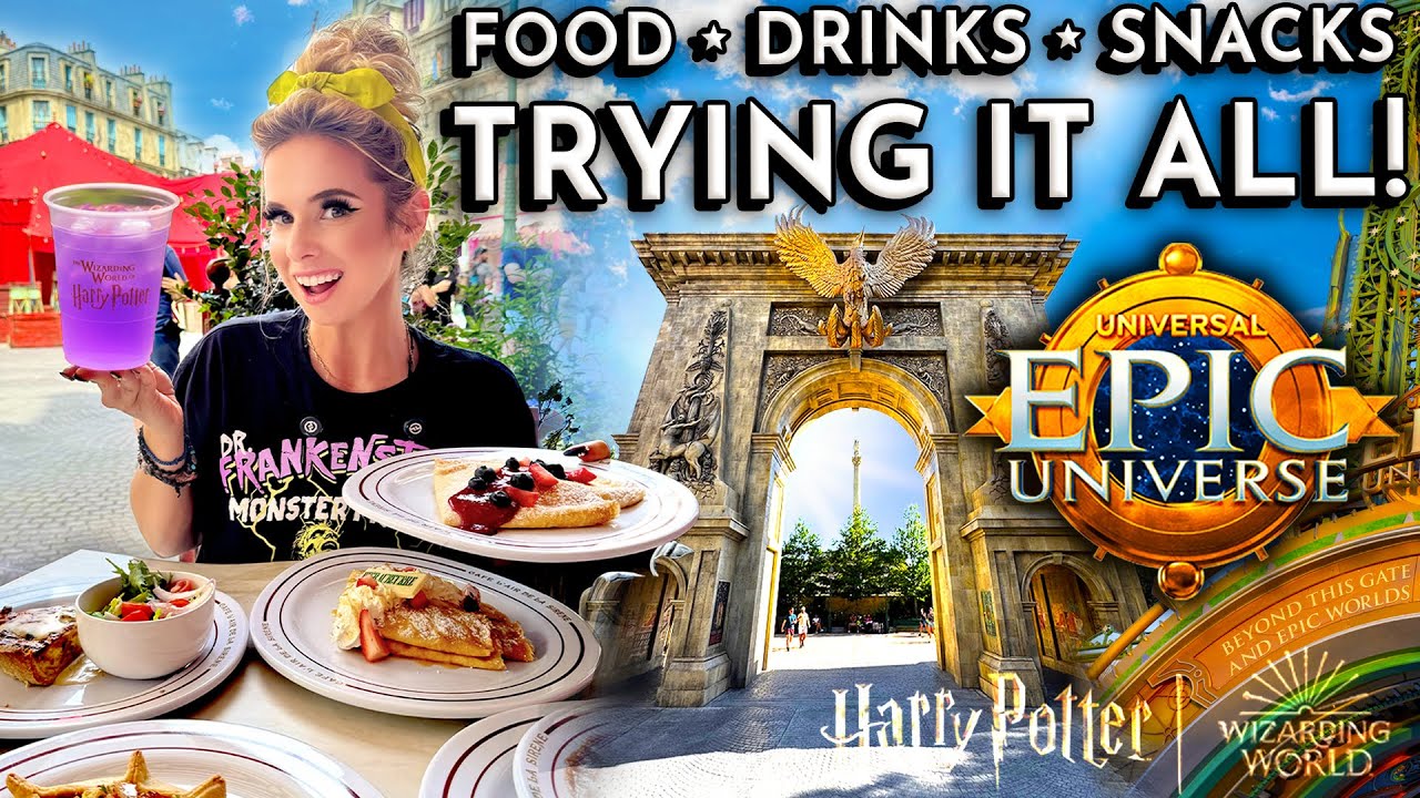 EPIC UNIVERSE: Trying EVERY Food, Restaurant, Drinks-Ministry of Magic| Wizarding World Harry Potter