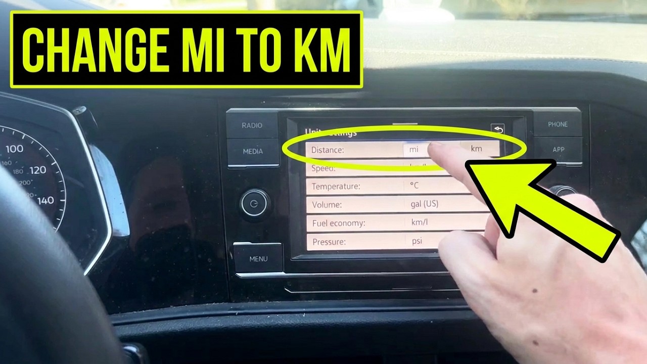 Как перевести мили в километры для VW Jetta (MPH) в KMH (км/ч)