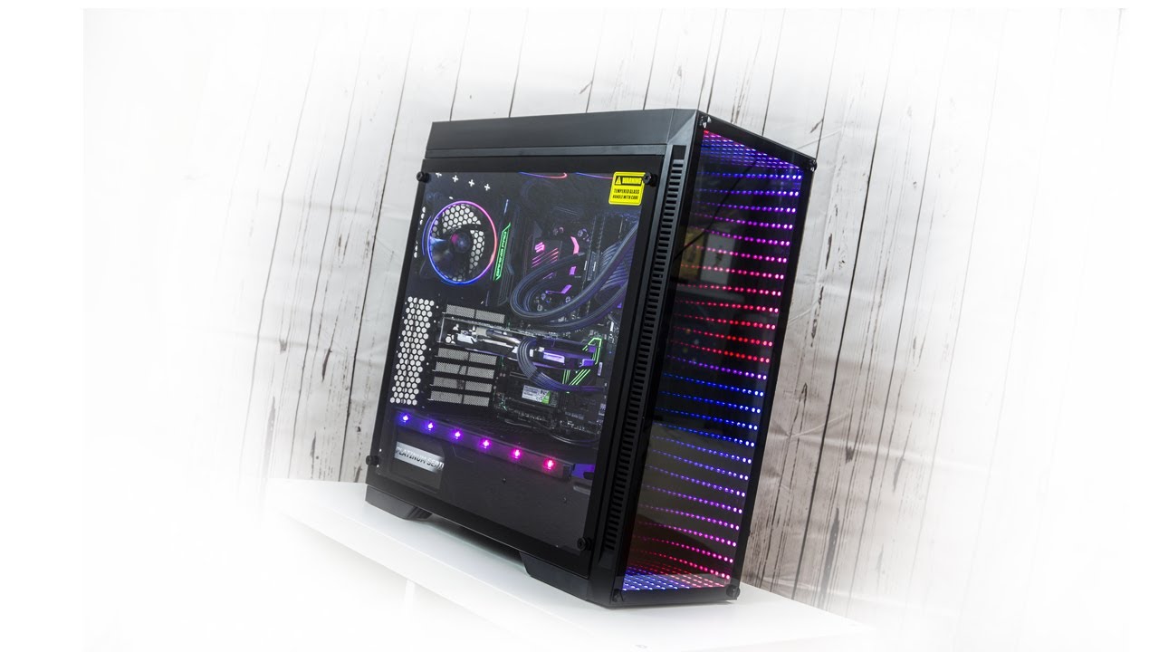 Inter-Tech X-908 Infini2 - Gehäuse mit infinity mirror für 110€ - Test/ Review - German/ Deutsch