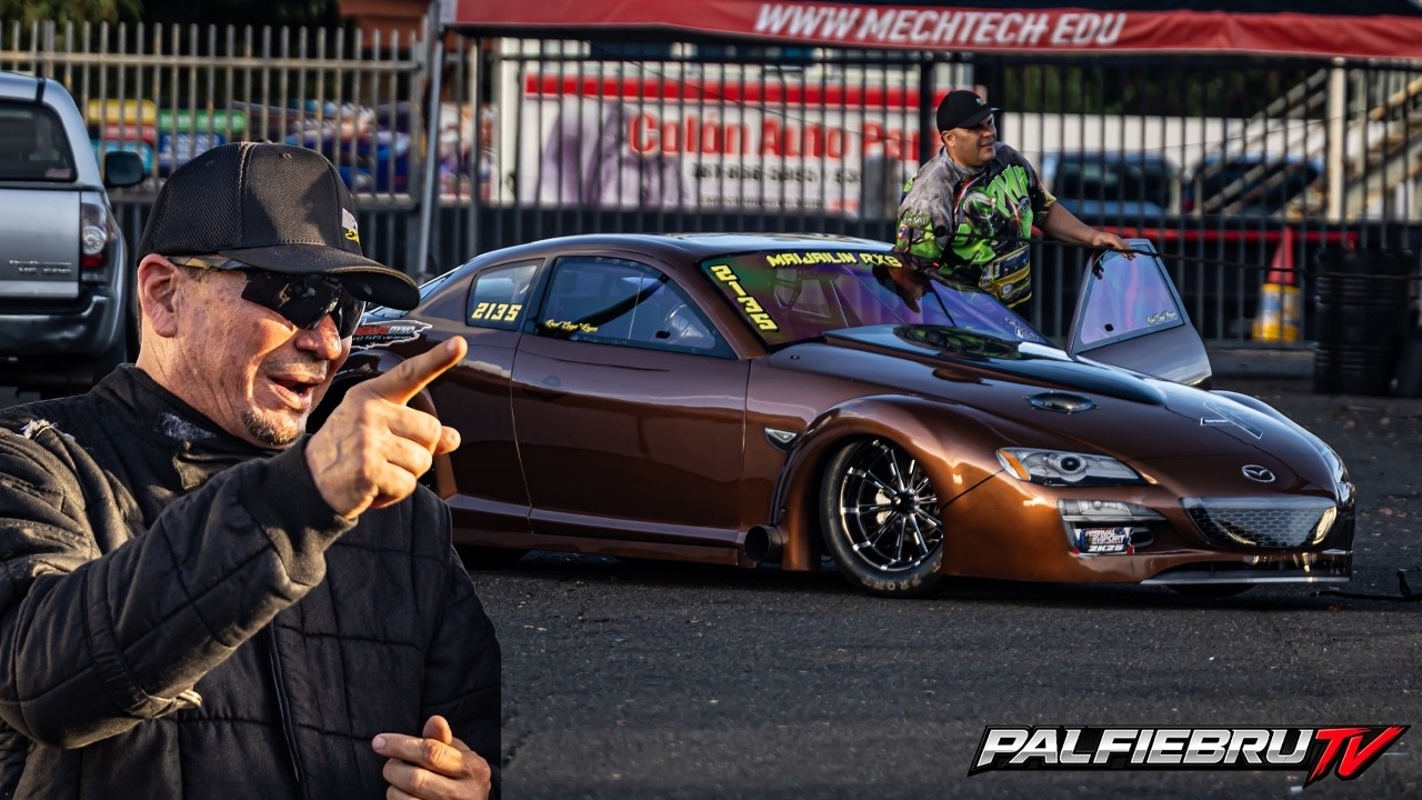 Maijailin Rx-8 2 Rotor Turbo !! 6.35 a 217mph en Salinas Speedway!!