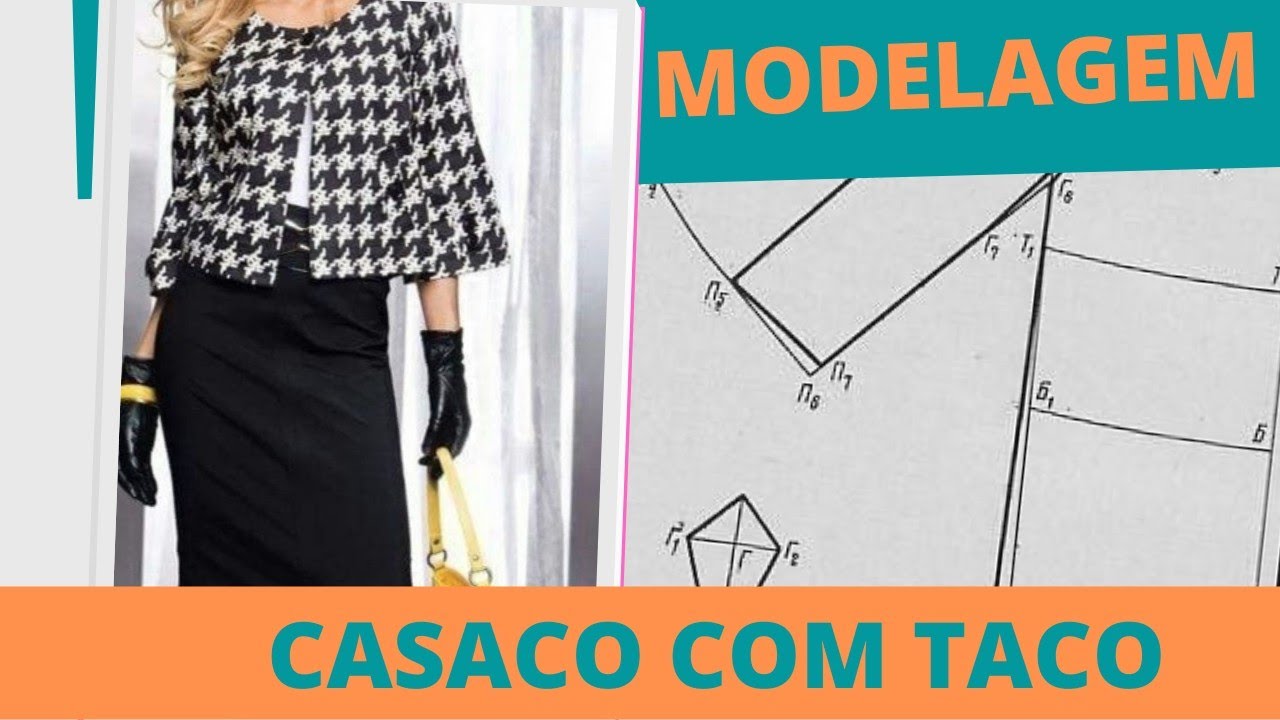 CASACO ESTILO CHANEL (MANGA INTEIRA COM TACO)