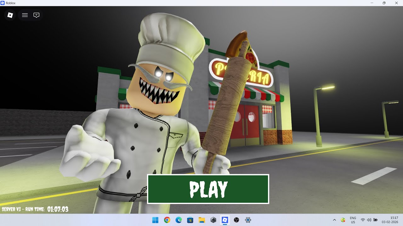 Papa Pizza ESCAPE Pizzeria! roblox!                       Gameplay In Roblox papa Pizz!