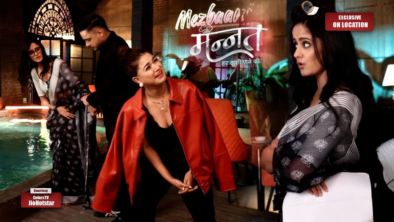 Mannat Behind The Scene : Mannat Malla and Vikrant are having fun during the shooting