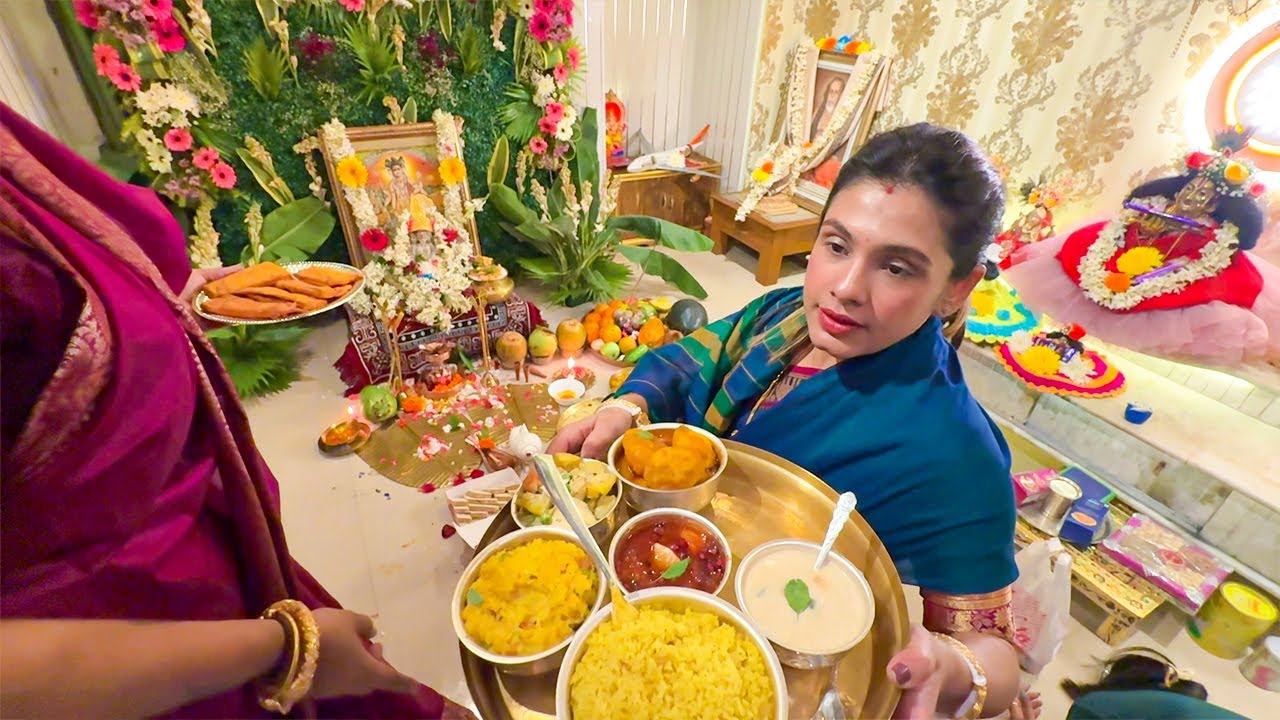 দিদির বাড়ির ত্রিনাথ বাবার পুজো 🙏🌼✨