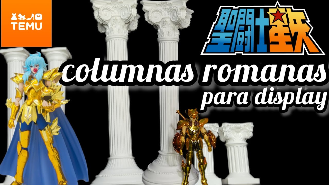 SAINT SEIYA COLUMNAS ROMANAS DE TEMU DIORAMAS DISPLAY #saintseiya #mythclothex #temu #viralvideo