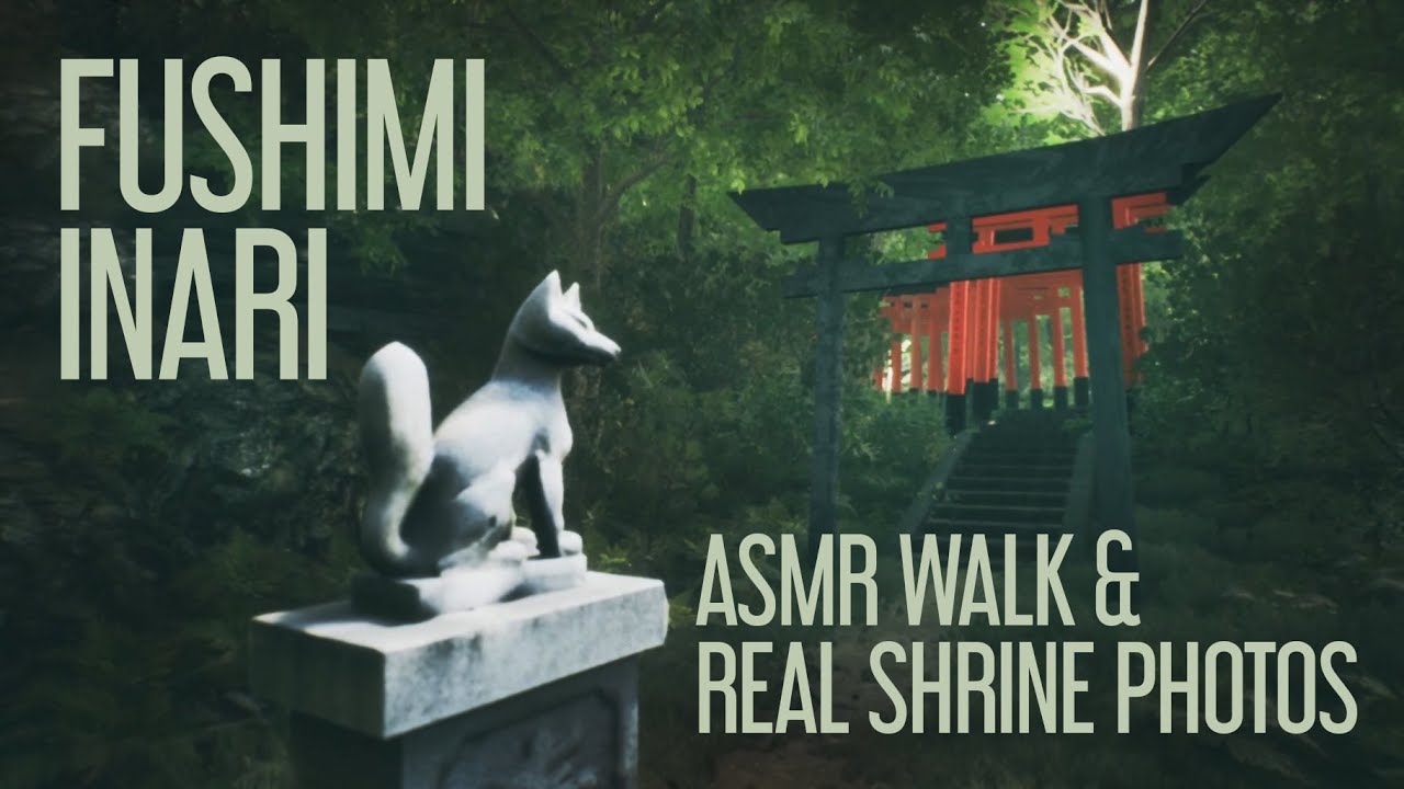 A relaxing walk in digital FUSHIMI INARI SHRINE ⛩️ASMR Natural sounds
