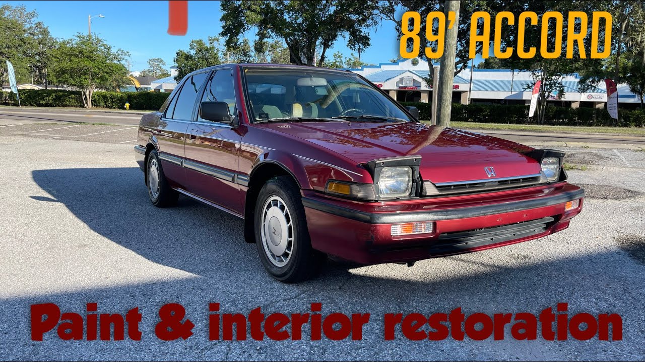 Restoring a classic 1 owner 1989 Honda Accord LXI pt 5 paint correction & interior detail