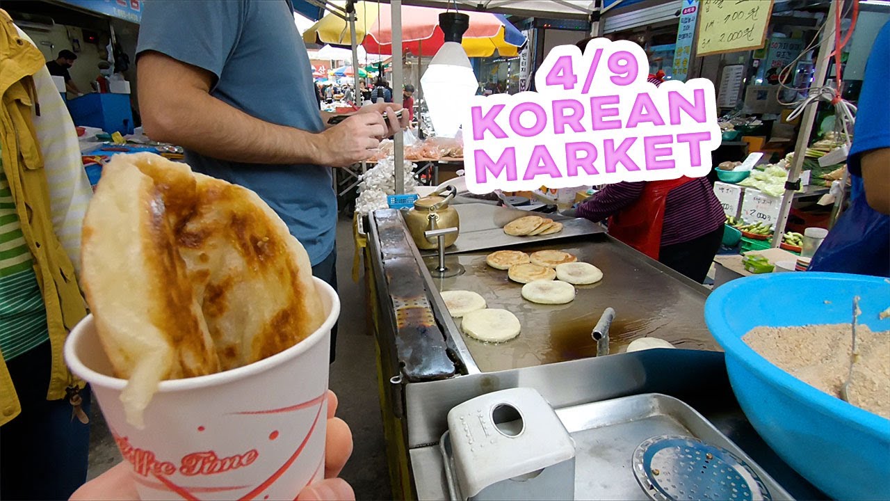 4/9 Korean Market in Pyeongtaek | busy market ambience