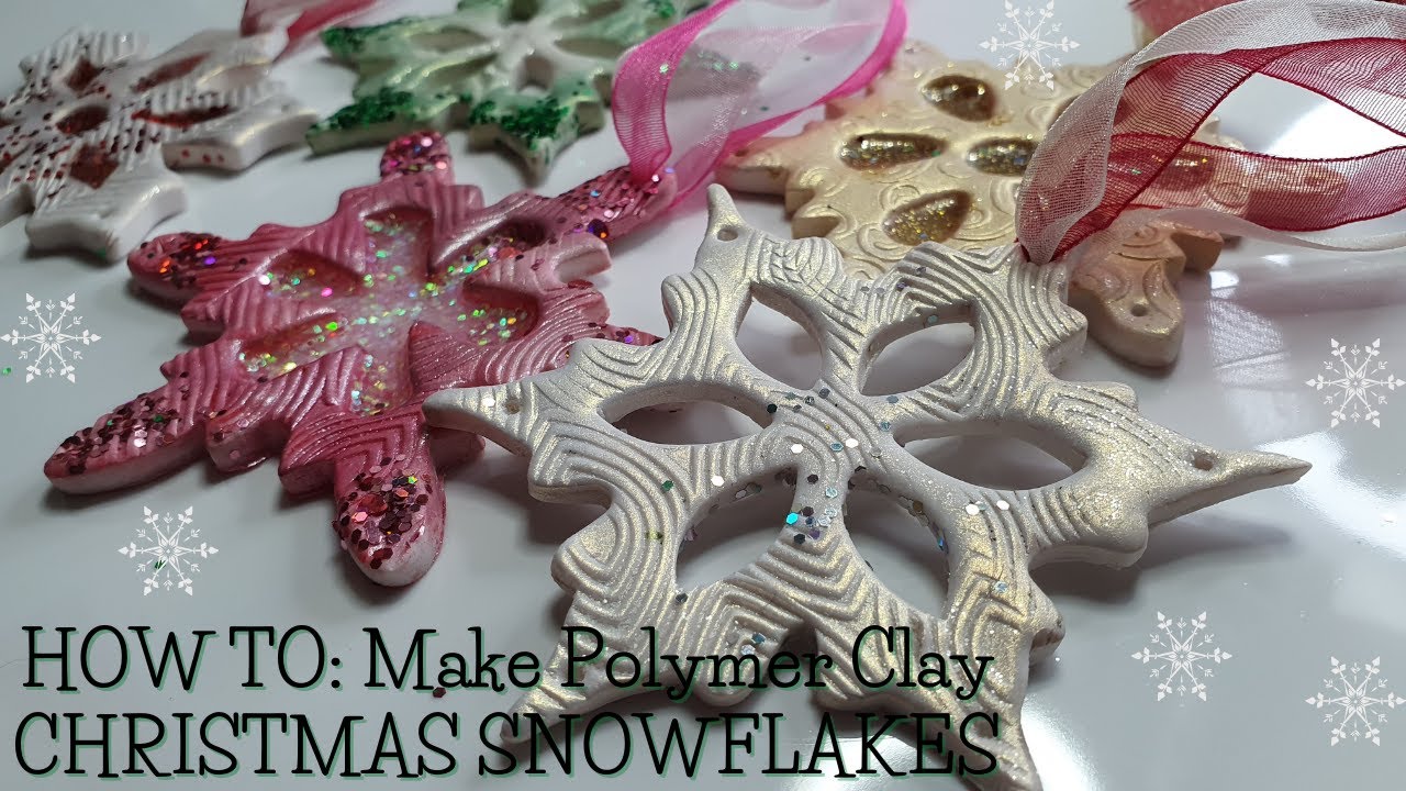 HOW TO: Make CHRISTMAS SNOWFLAKES from Polymer Clay!