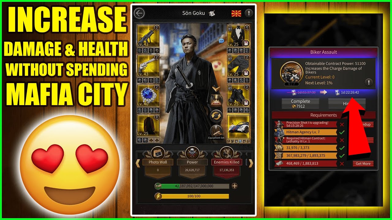 Increase Your Damage And Health Super Fast With This Mafia City😍