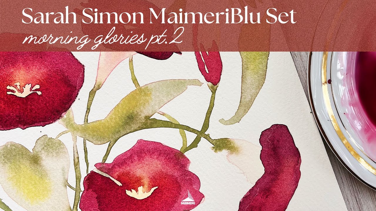 Painting Morning Glories with Sarah Simon Part 2