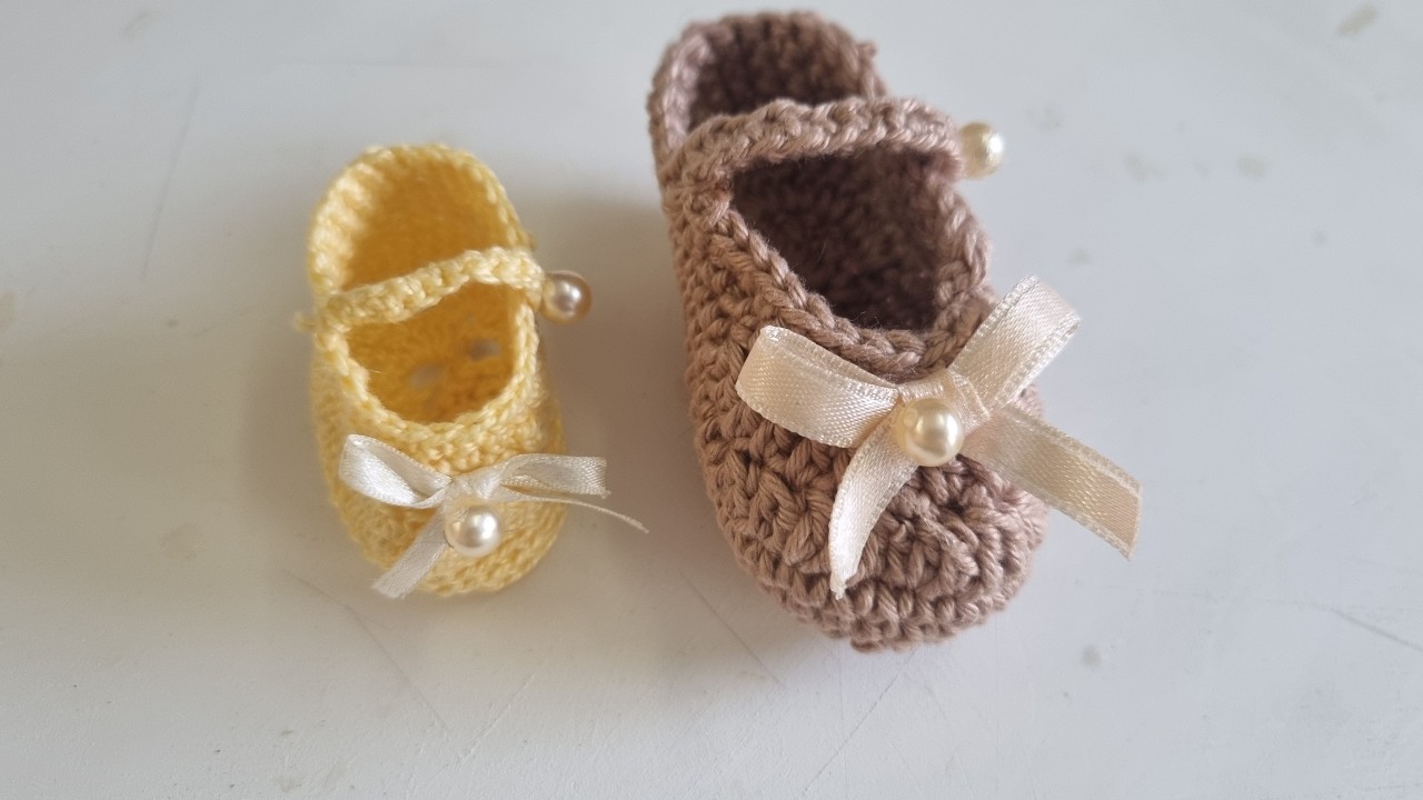 Lembrancinha em Crochê - Mini Sapatinho