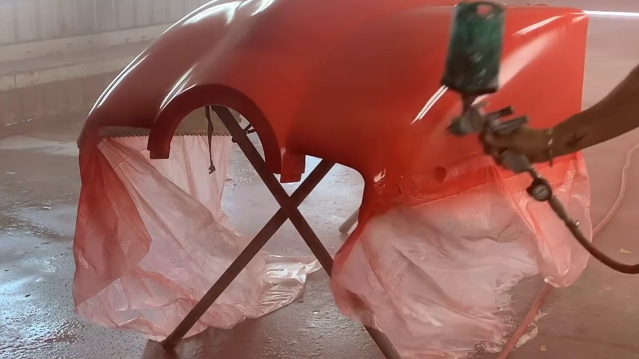 Repair and paint an aircraft cowlings