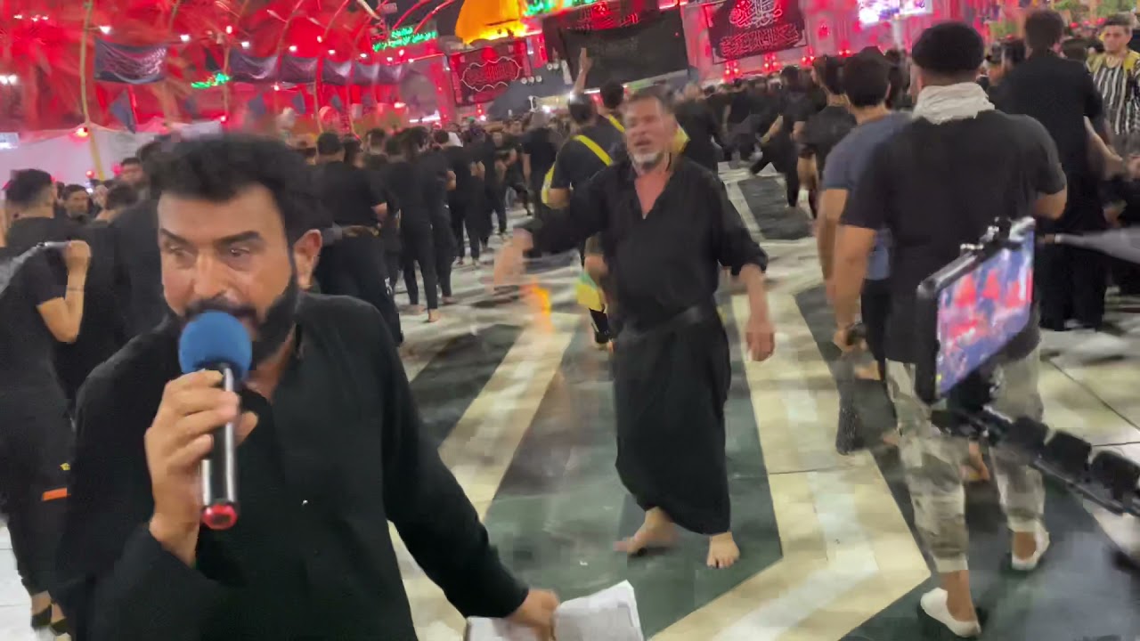 الرادود سعيد العقابي دخول موكب شباب علي الاكبر مابين الحرمين