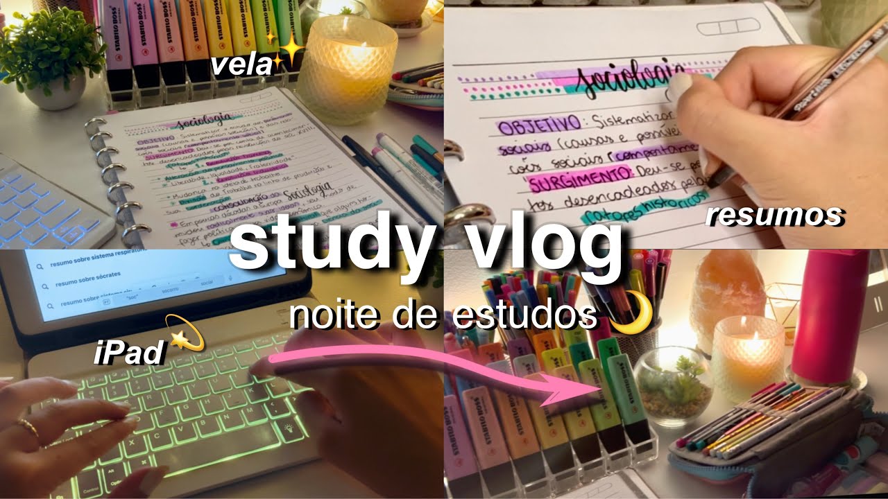 Productive STUDY VLOG | Study with me! | study night (narrated)