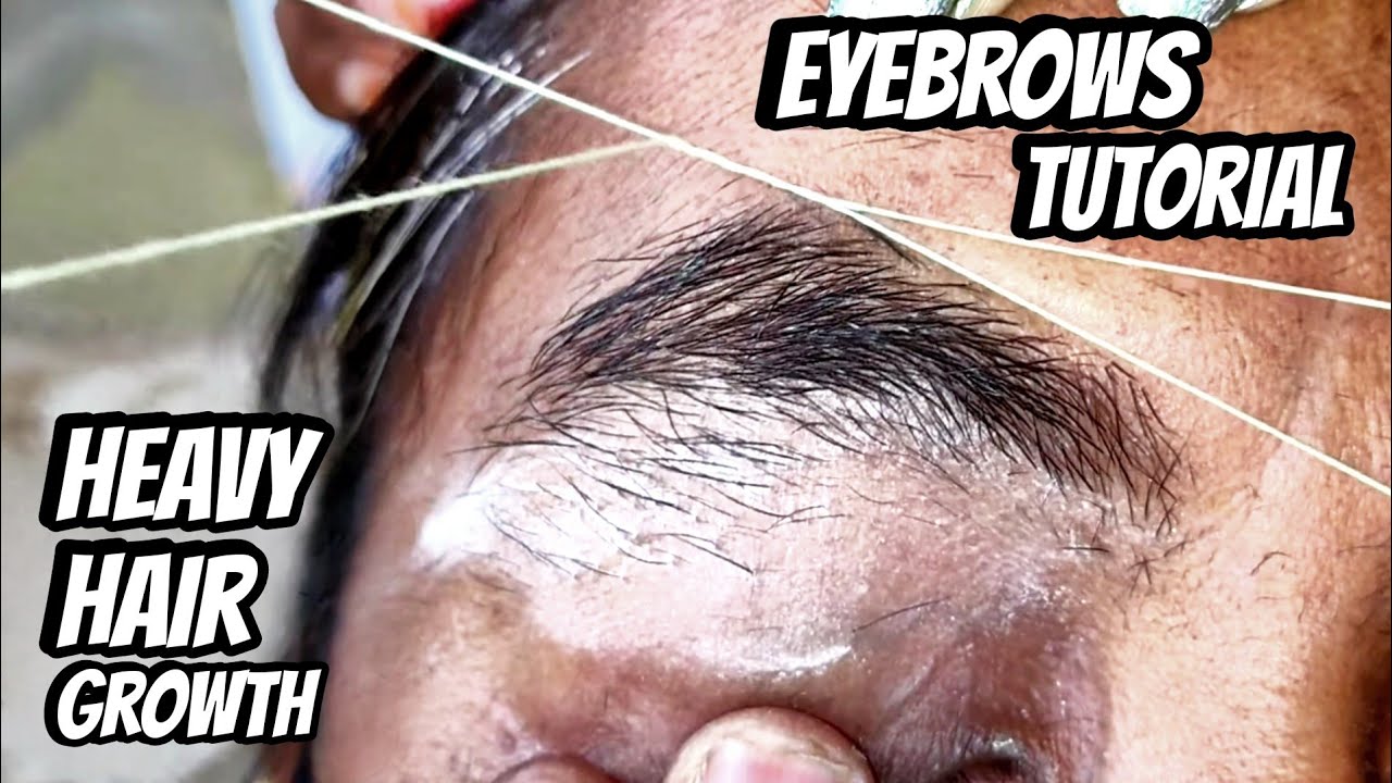 HEAVY GROWTH EYEBROW THREADING | Thick Hair Eyebrow Threading@RitaBhatia