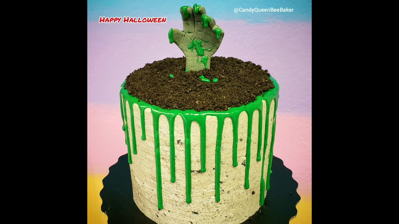 Zombie hand cake tutorial