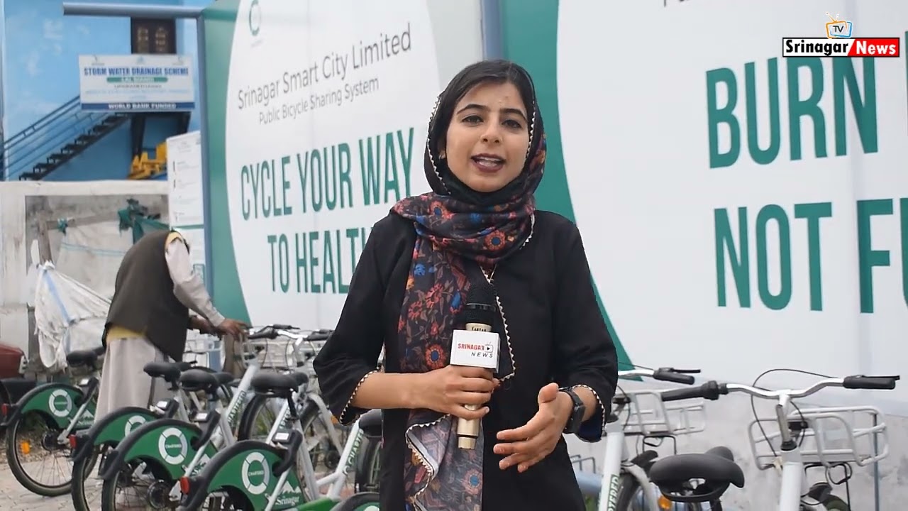 First Smart Sharing Cycle Point Started In Srinagar With The Theme of ‘Burn Fat, Not Fuel’