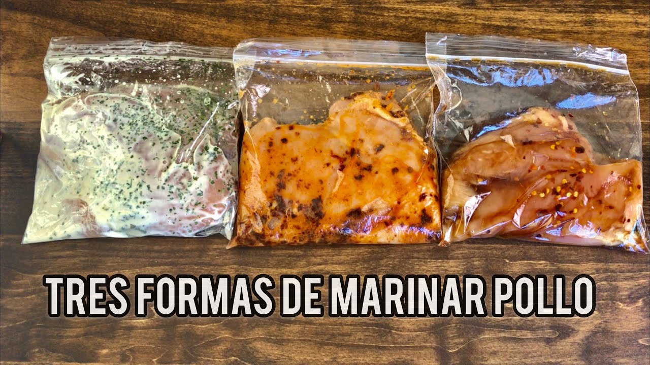 MARINADO PARA POLLO - Tres Recetas F&Aacute;CILES y con mucho SABOR!